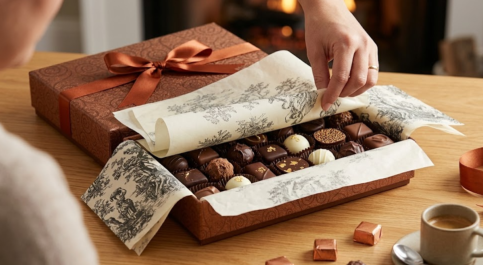 this is a picture of premium packaging for confections